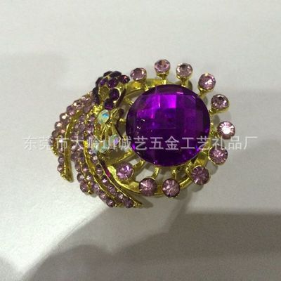 璀璨綻放的匠心之作 奧地利進口水晶鑲鉆花卉胸針，工廠直供歐美高檔DIY禮品